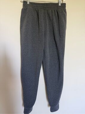 Men’s Charcoal Grey Fleece Jogger Sweatpants Size M
